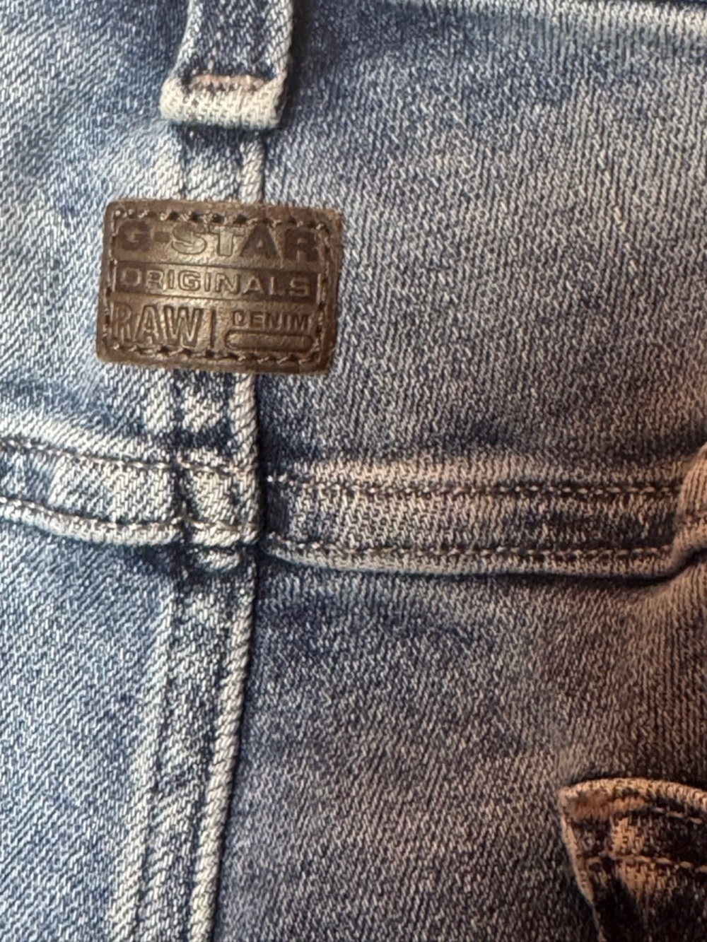 G-Star 3D -5620 Zip Knee Slim Moto Jeans in Faded Blue - Picture 7 of 8